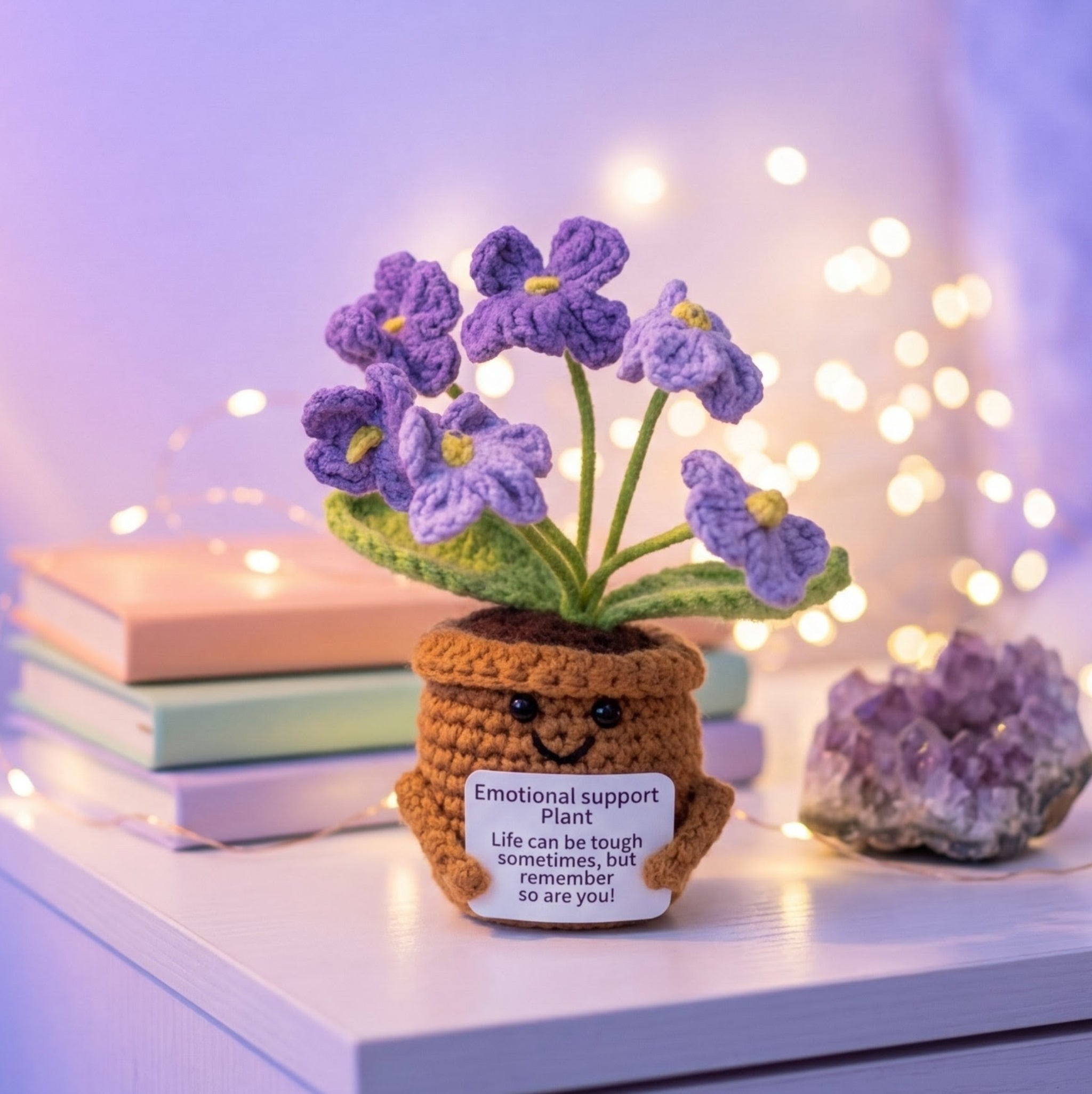 Handmade Emotional Support Plant Forget Me Not
