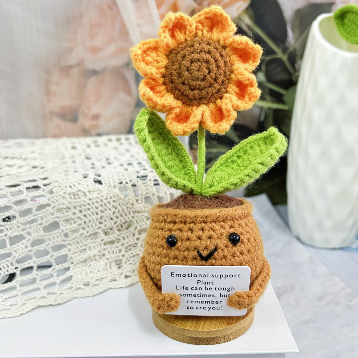 Handmade Emotional Support Sunflower Plant