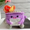 Handmade Emotional Support Dumpster Fire Petunia