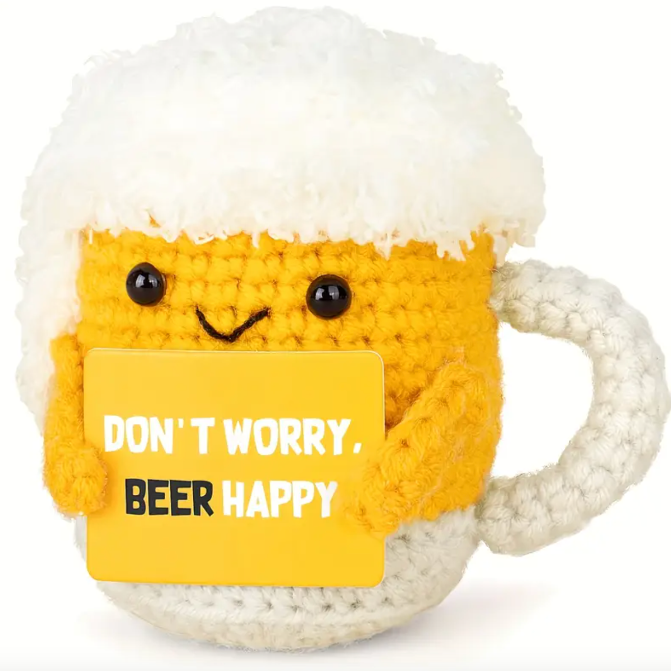 Handmade Don't Worry Beer Happy Mug