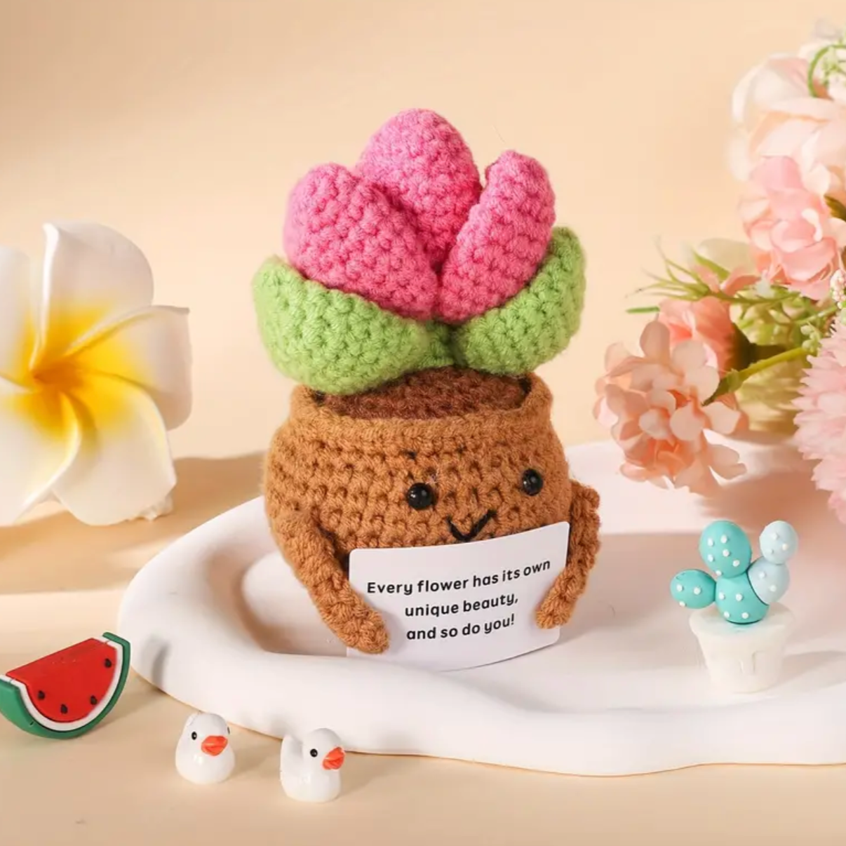 Handmade You Are Unique Flower
