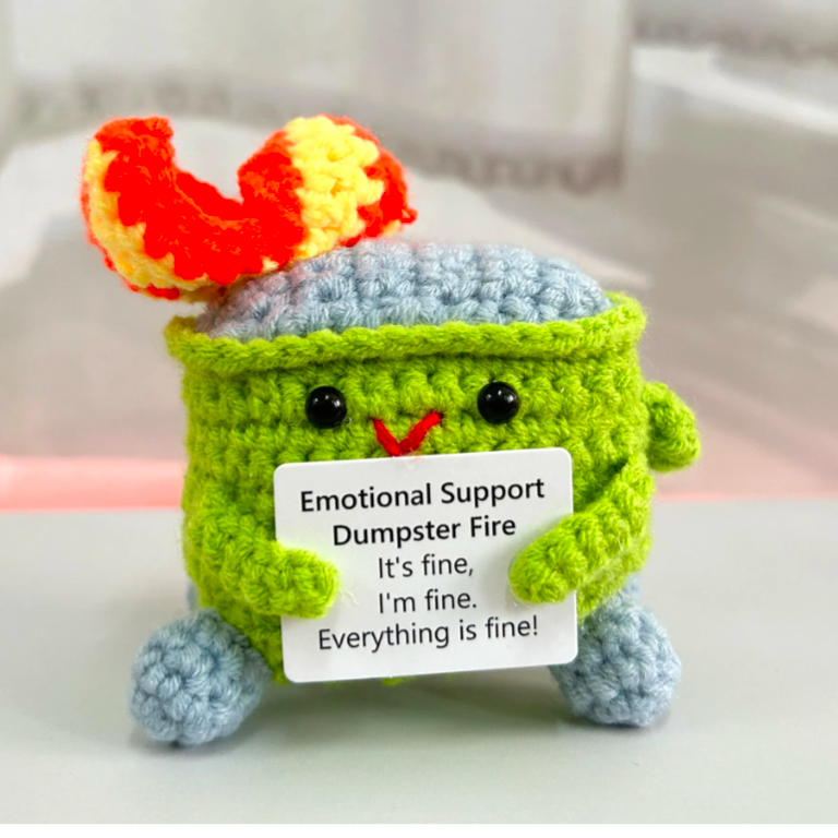 Handmade Emotional Support Dumpster Fire Dave