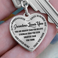Grandma Loves You - Heart Keychain