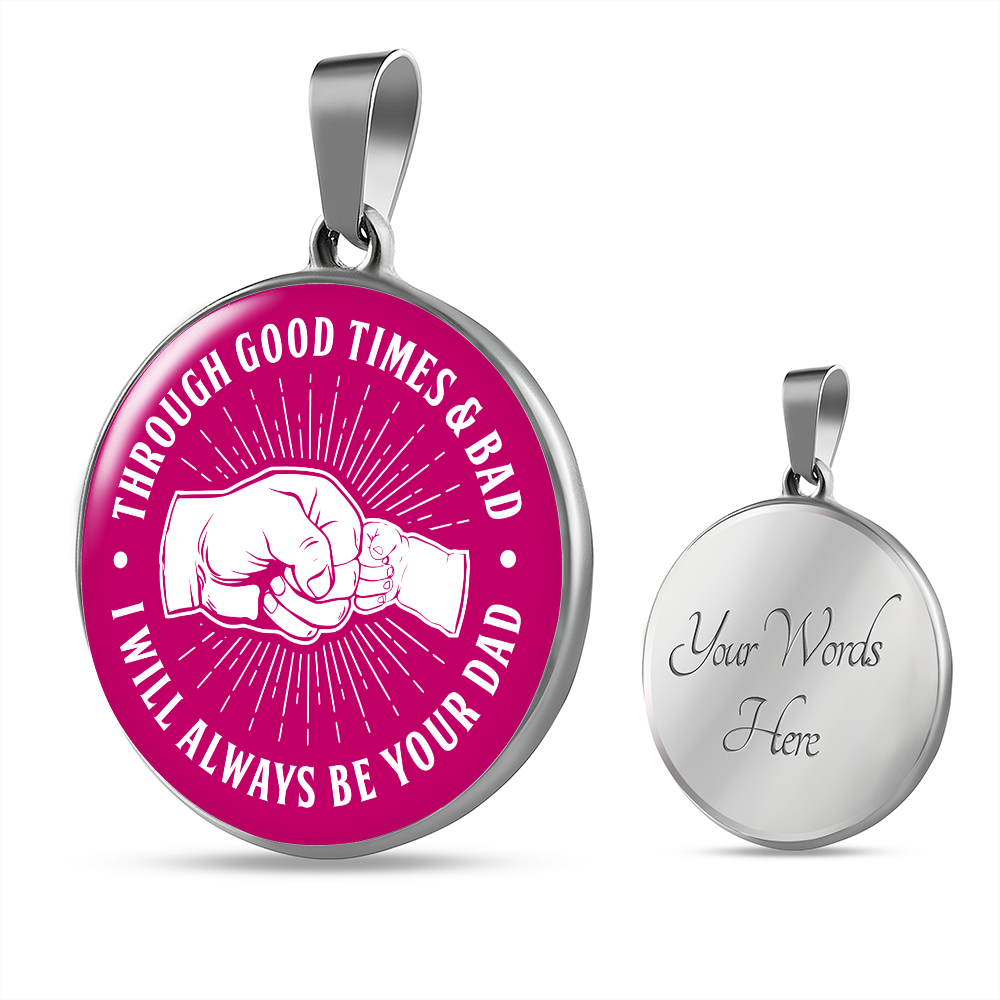 Through Good Times & Bad - Dark Pink Necklace