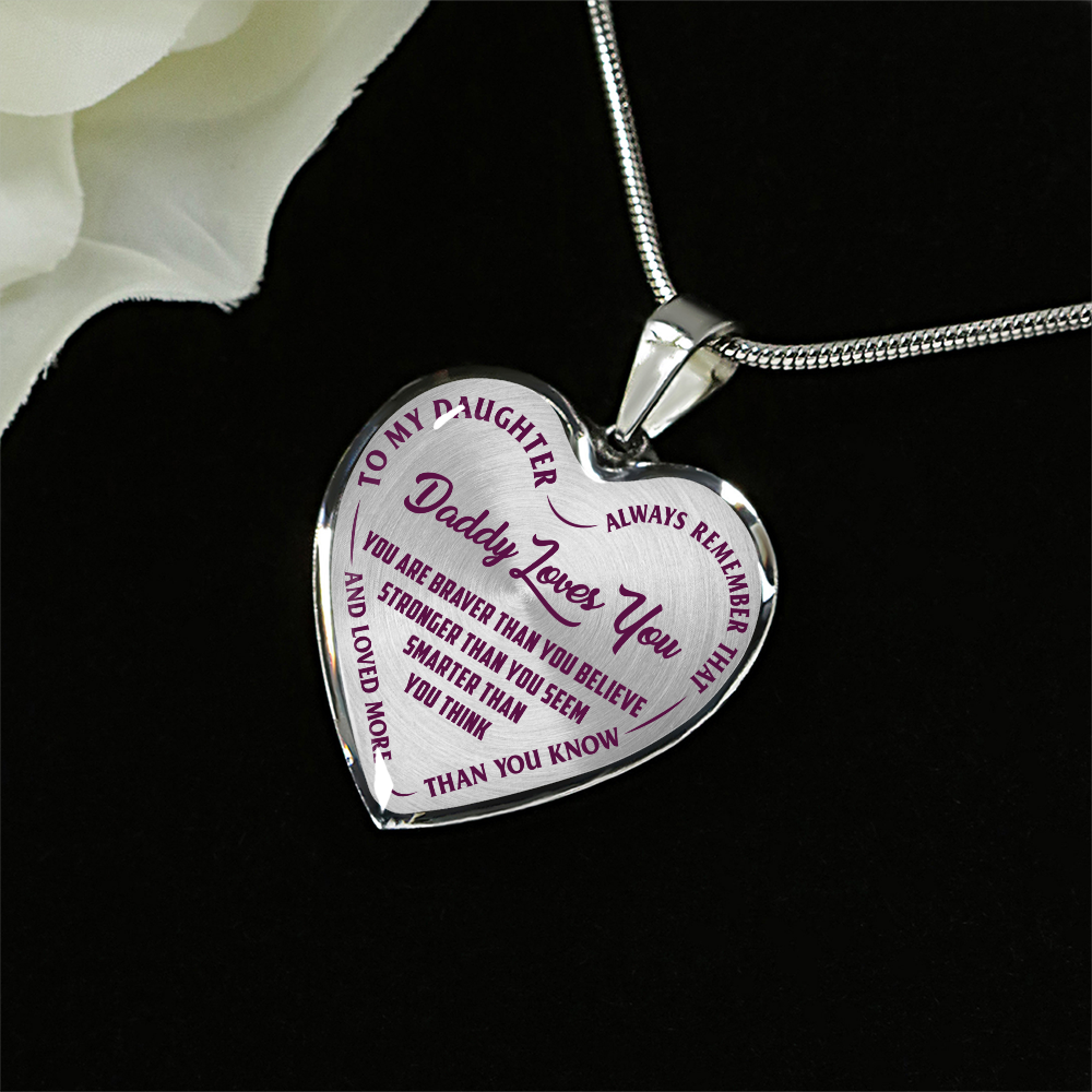 Daddy Loves You - Purple Text