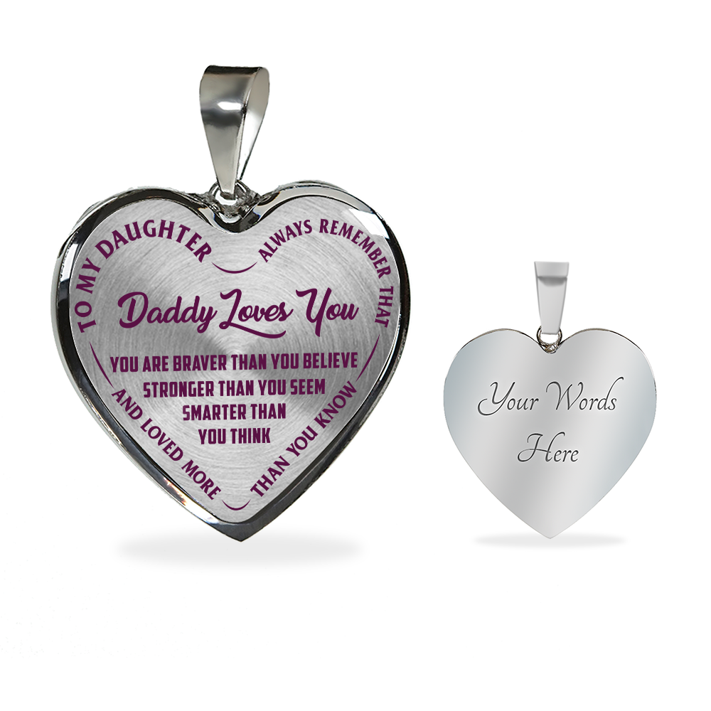 Daddy Loves You - Purple Text