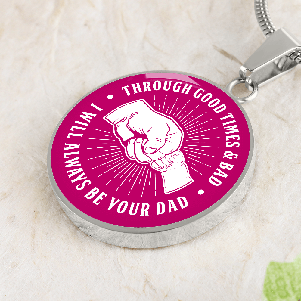 Through Good Times & Bad - Dark Pink Necklace
