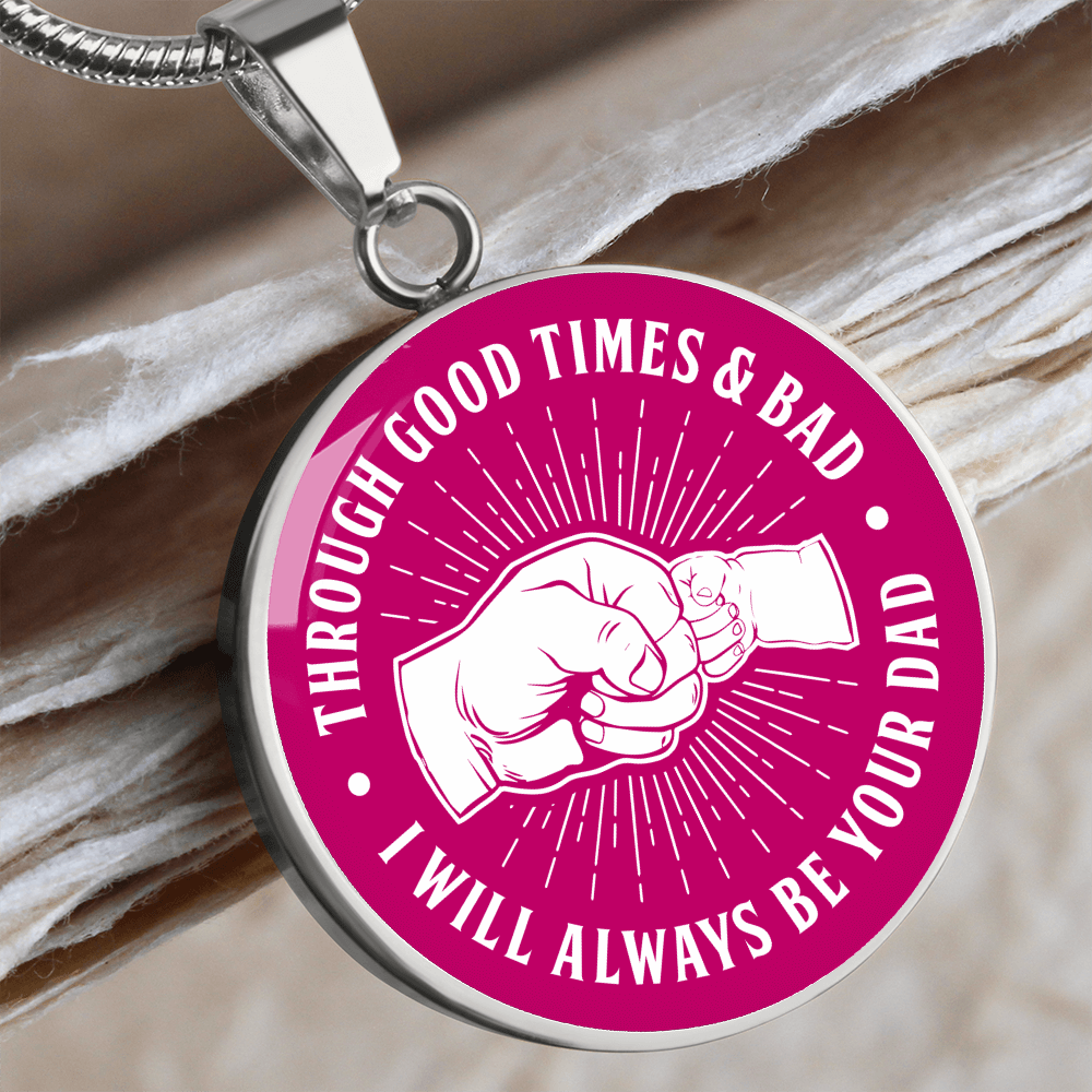 Through Good Times & Bad - Dark Pink Necklace
