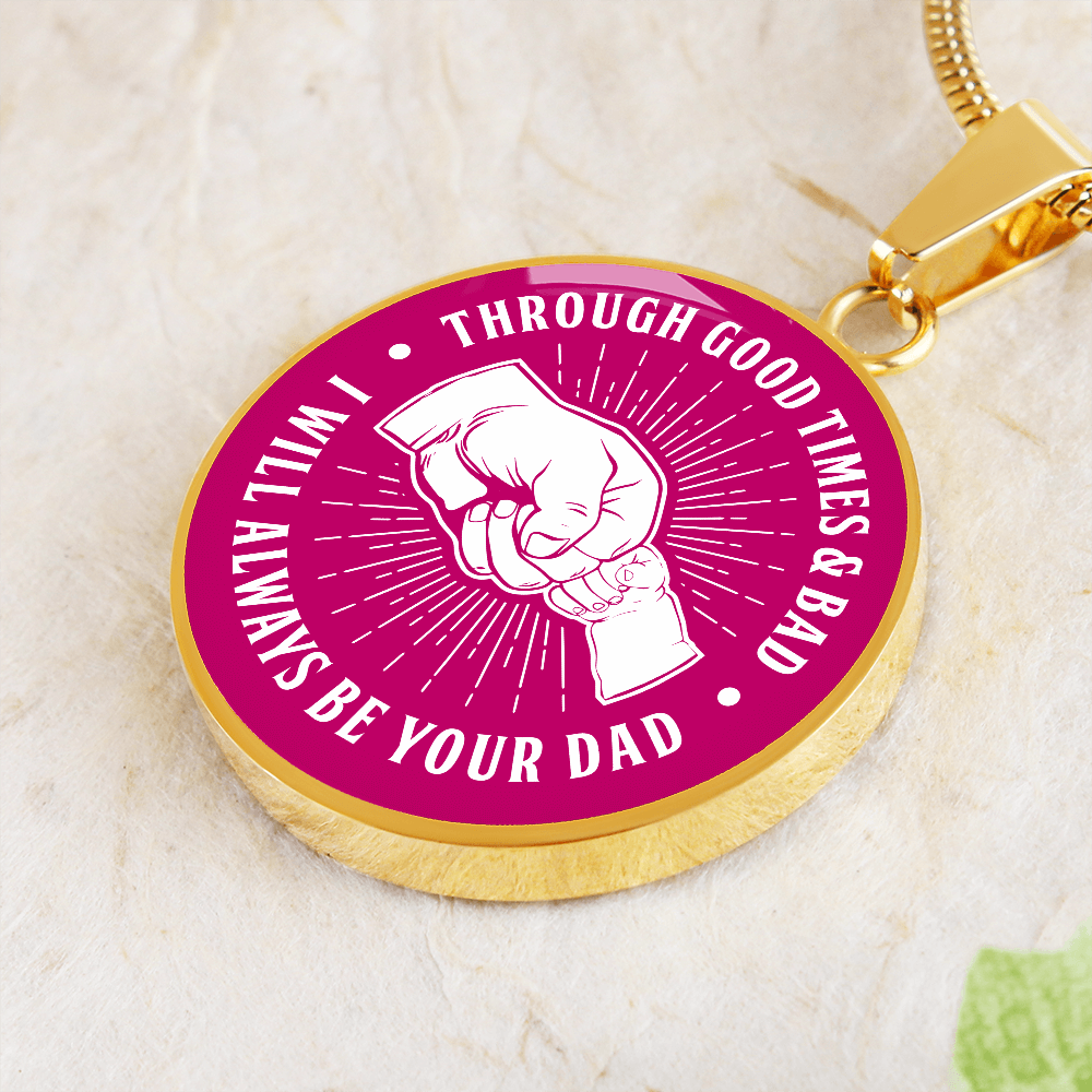 Through Good Times & Bad - Dark Pink Necklace