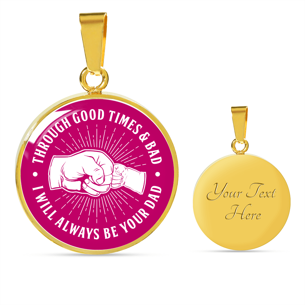 Through Good Times & Bad - Dark Pink Necklace