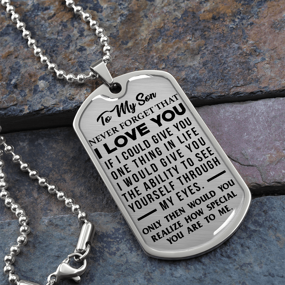 Son - If I Could Give You One Thing In Life - Black Text