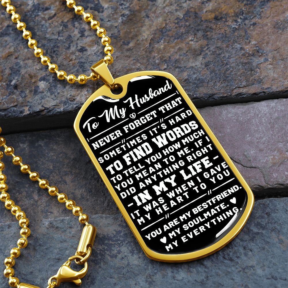 Husband - Sometimes It's Hard To Find The Words