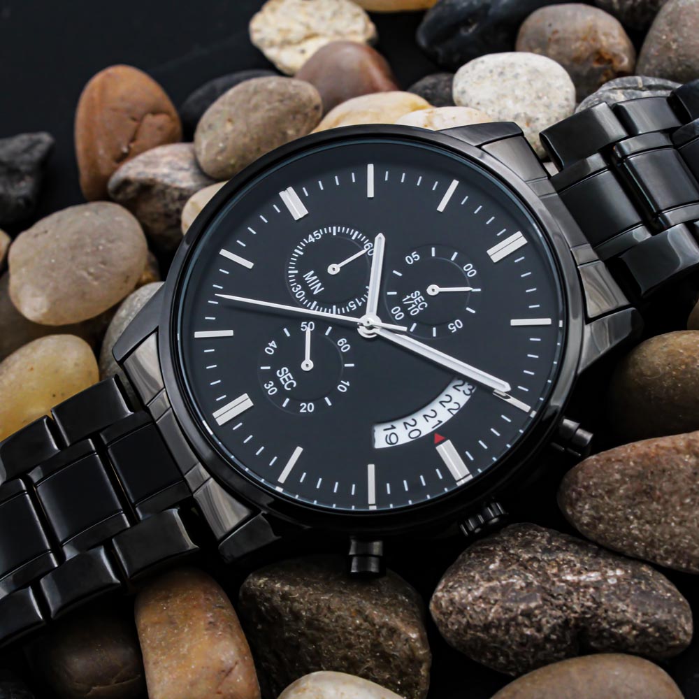 Son - Through Good Times & Bad - Black Chronograph Watch