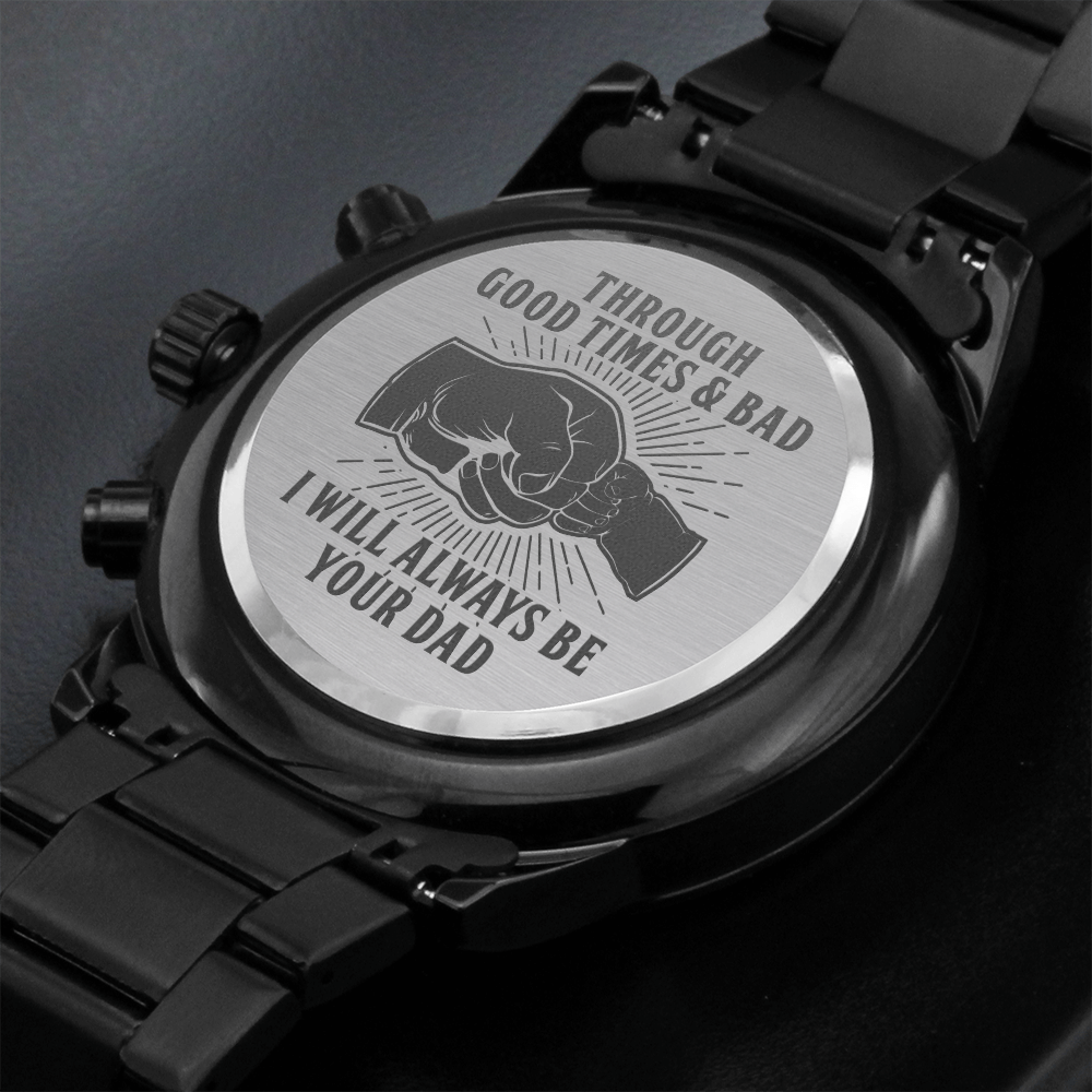 Son - Through Good Times & Bad - Black Chronograph Watch