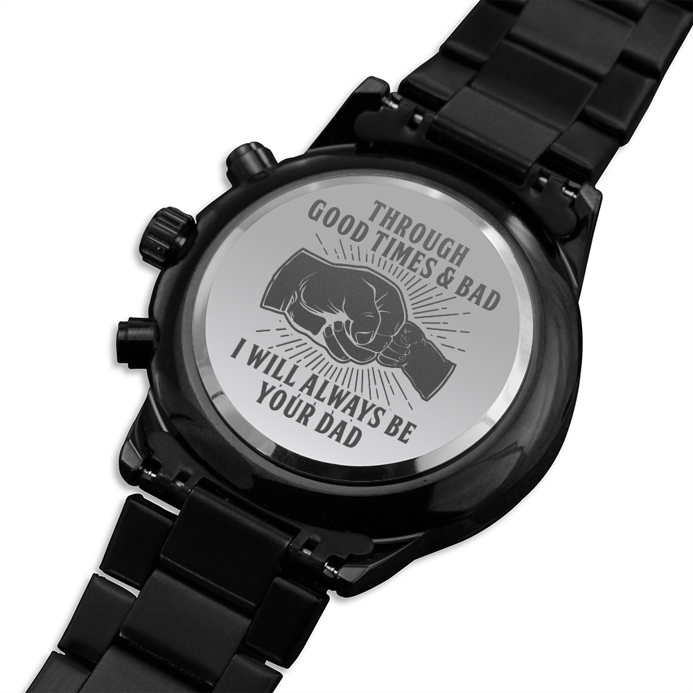 Son - Through Good Times & Bad - Black Chronograph Watch