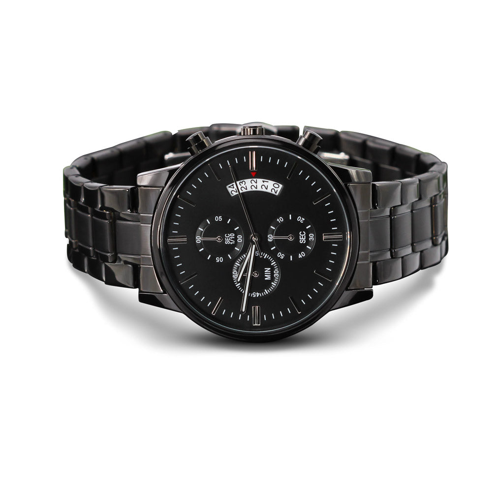 Son - Through Good Times & Bad - Black Chronograph Watch