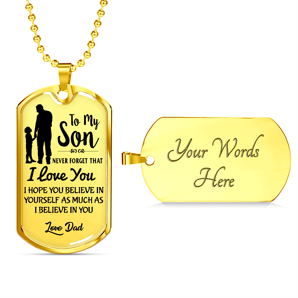Son - Never Forget That - I Love You - Transparent Black