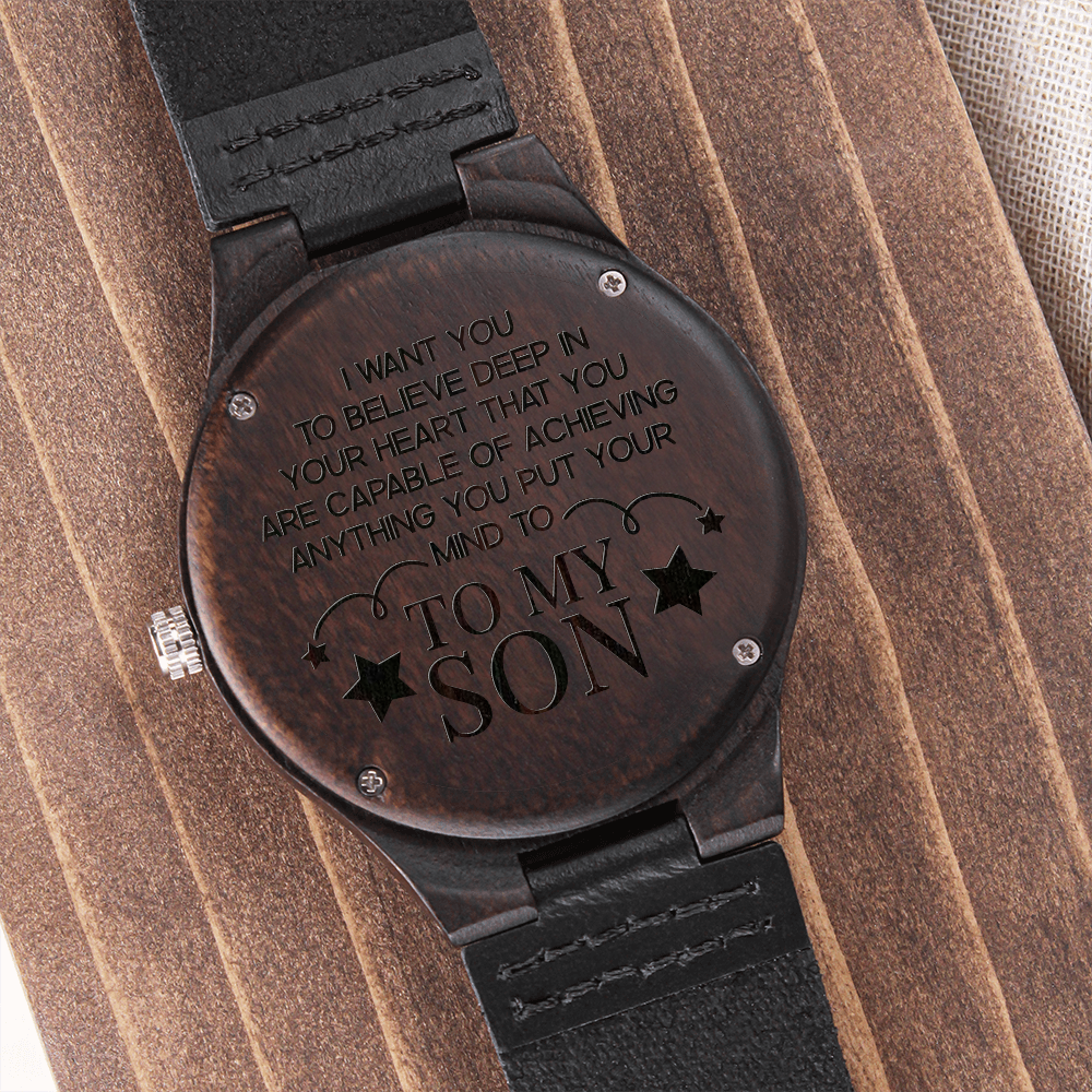 Son - Believe Deep In Your Heart - Wooden Watch