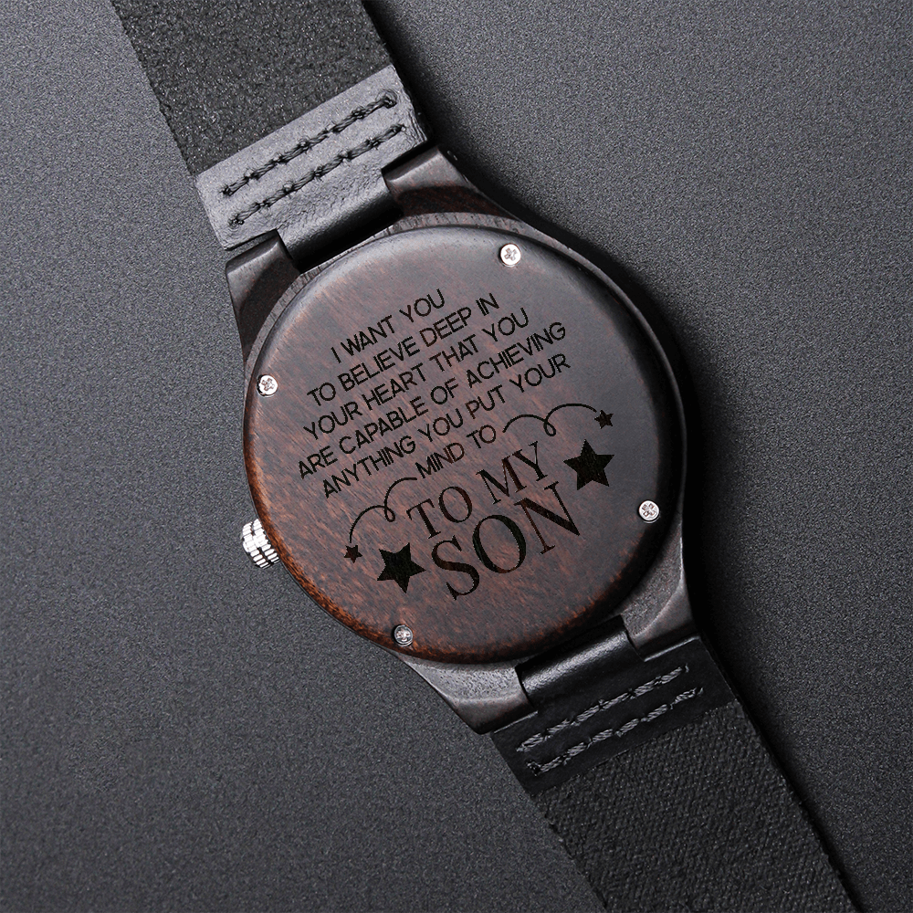 Son - Believe Deep In Your Heart - Wooden Watch