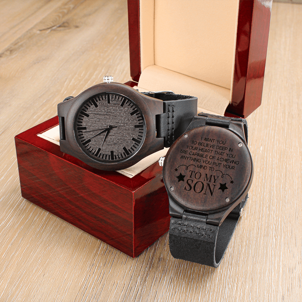 Son - Believe Deep In Your Heart - Wooden Watch