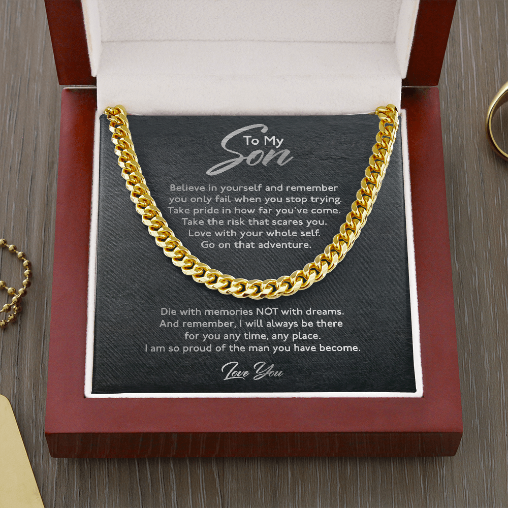 Son - Believe In Yourself - Cuban Link Chain