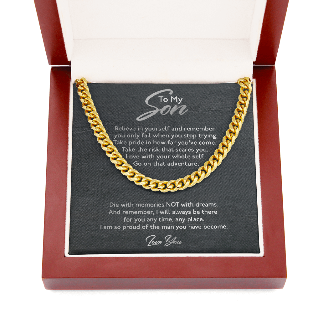 Son - Believe In Yourself - Cuban Link Chain