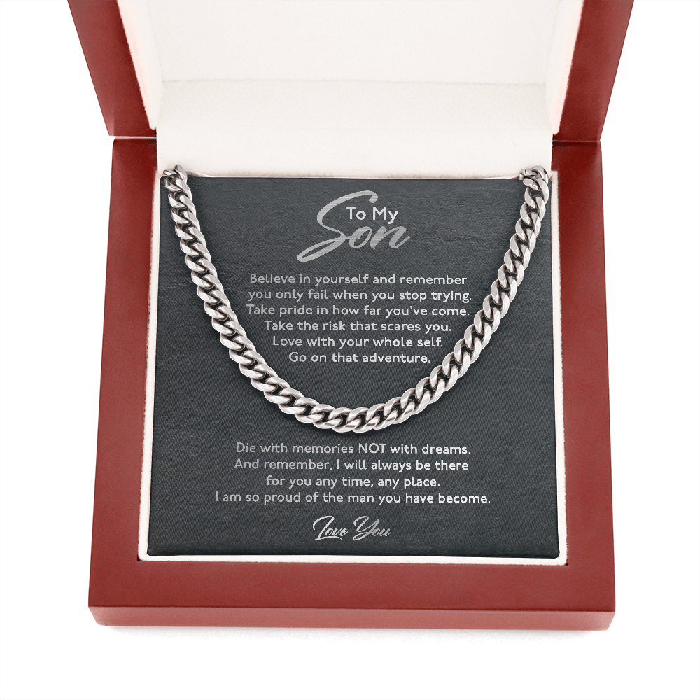 Son - Believe In Yourself - Cuban Link Chain