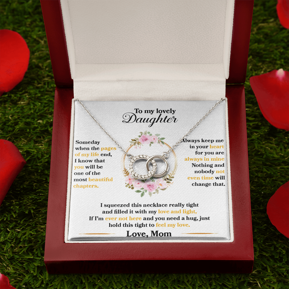 Daughter - Someday When The Pages Of My Life End - Perfect Pair Necklace