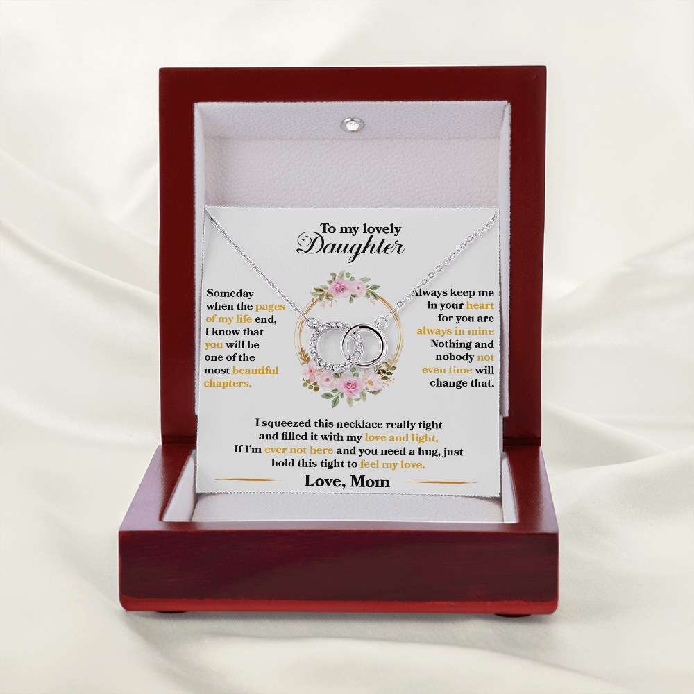 Daughter - Someday When The Pages Of My Life End - Perfect Pair Necklace
