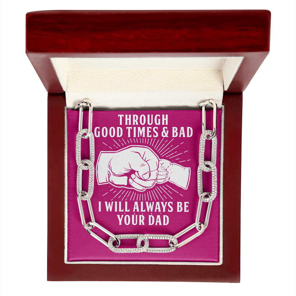 Daughter - Through Good Times & Bad - Forever Linked Necklace