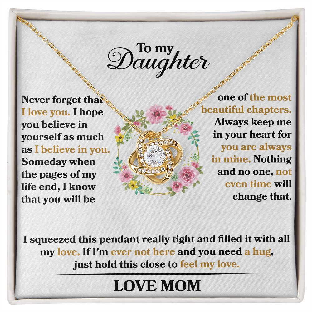 Daughter - Never Forget I Love You - Love Mom