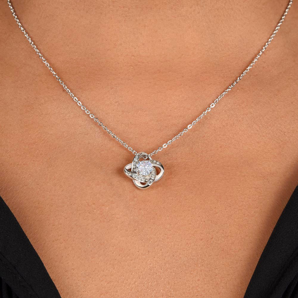 To My Bonus Daughter - Love Knot Necklace