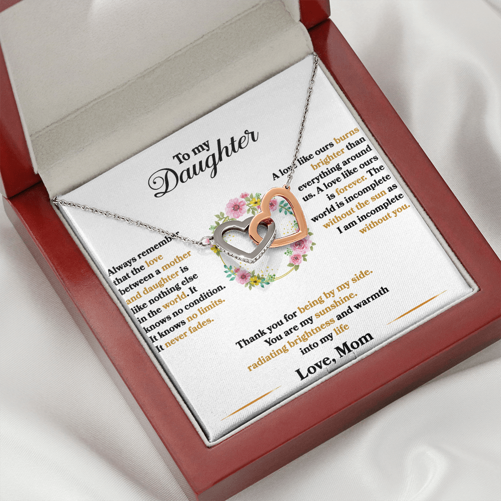 Daughter - Love Between A Mother And Daughter - Interlocking Hearts