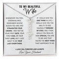 Wife - If I Could Give You One Thing In Life - Vertical Name Necklace