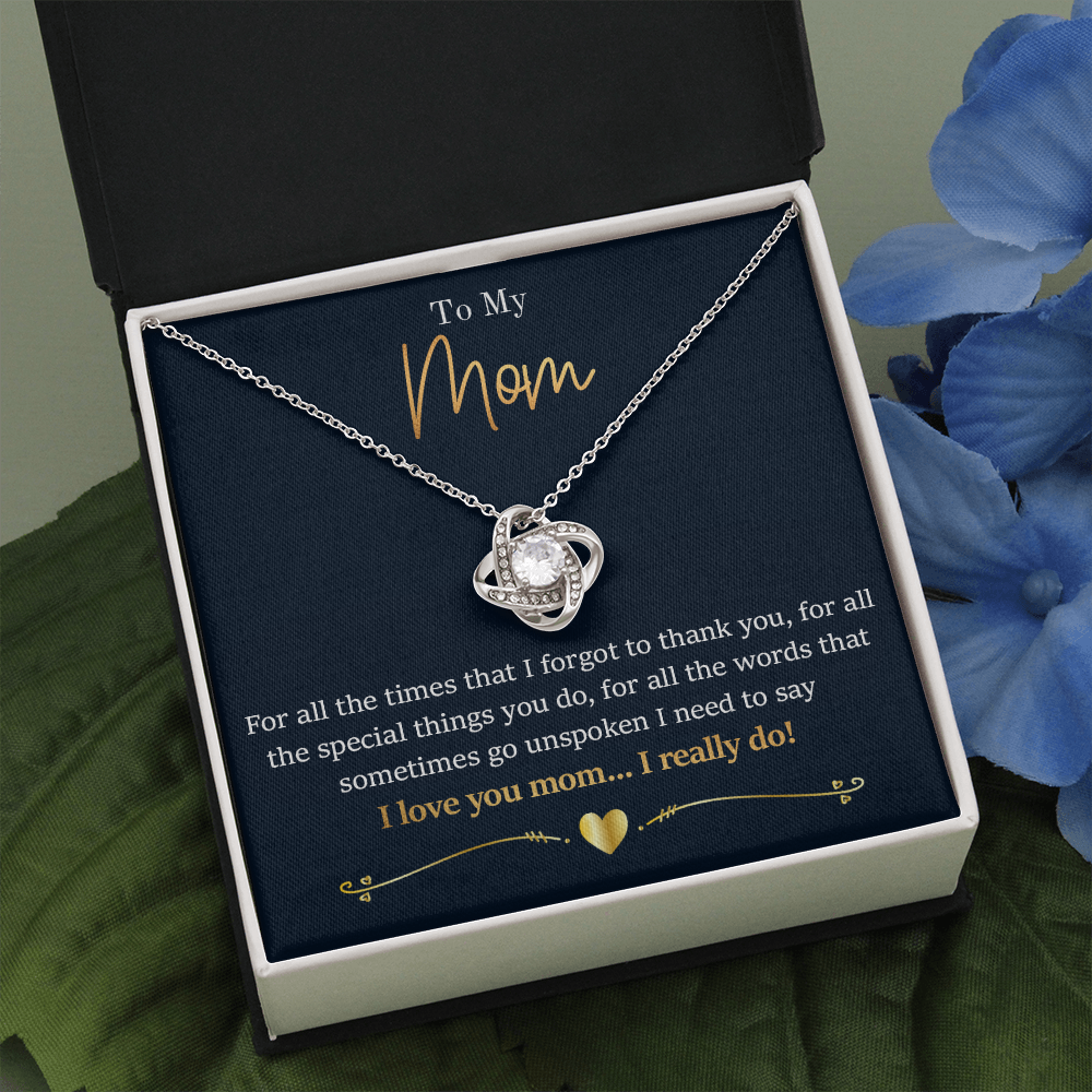 Mom - For All The Times - Love Knot Necklace