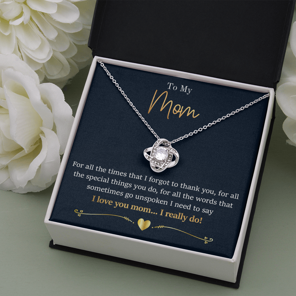 Mom - For All The Times - Love Knot Necklace