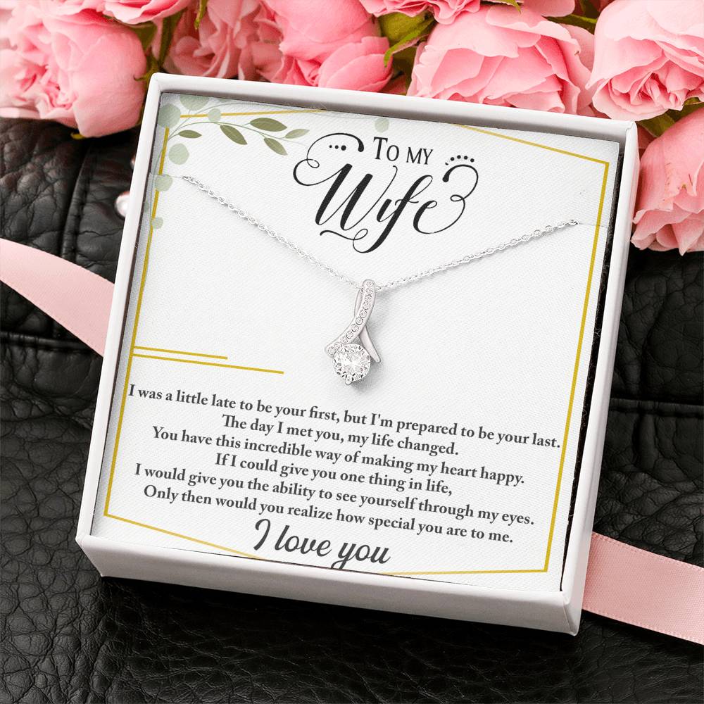 Wife - The Day I Met You - Ribbon Necklace
