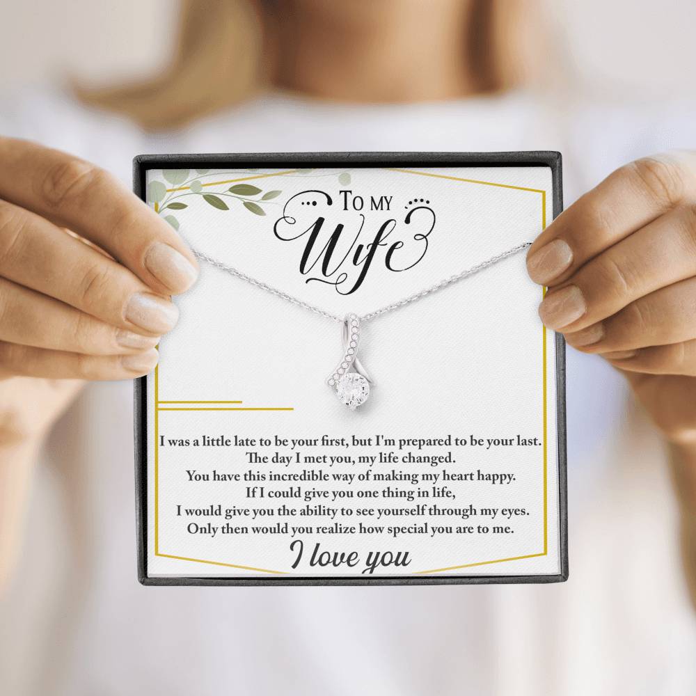 Wife - The Day I Met You - Ribbon Necklace