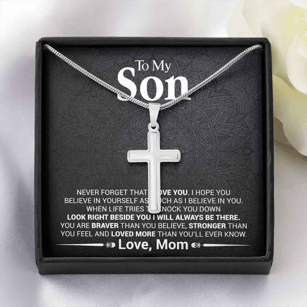Son - Never Forget That I Love You - Cross Necklace