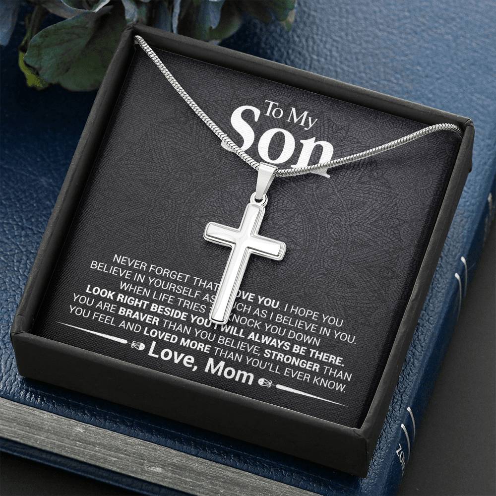 Son - Never Forget That I Love You - Cross Necklace