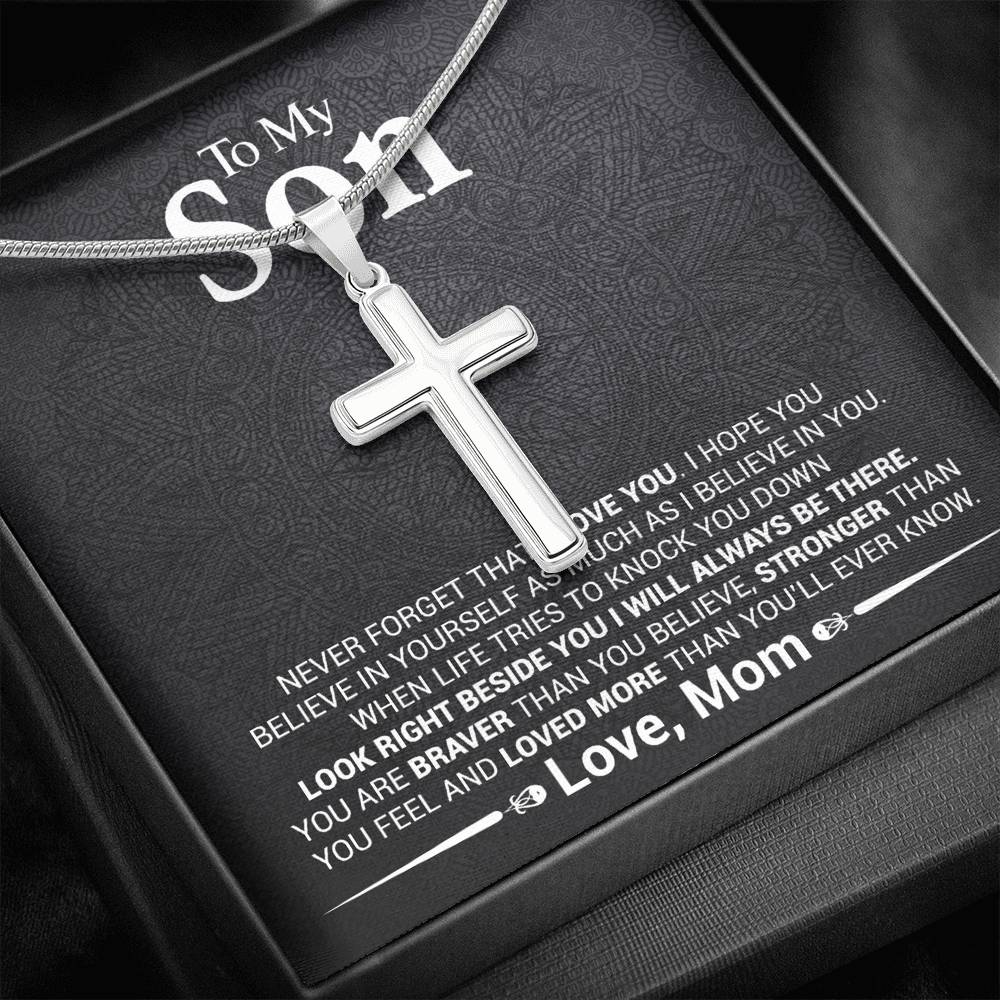 Son - Never Forget That I Love You - Cross Necklace