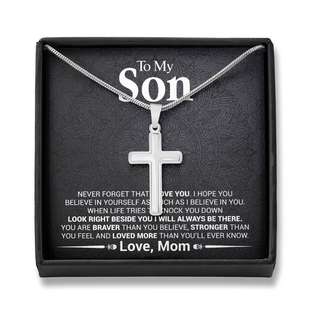 Son - Never Forget That I Love You - Cross Necklace