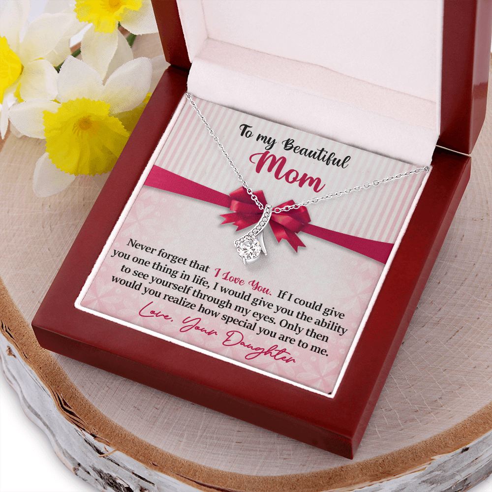 Mom - Never Forget I Love You - Alluring Pendant
