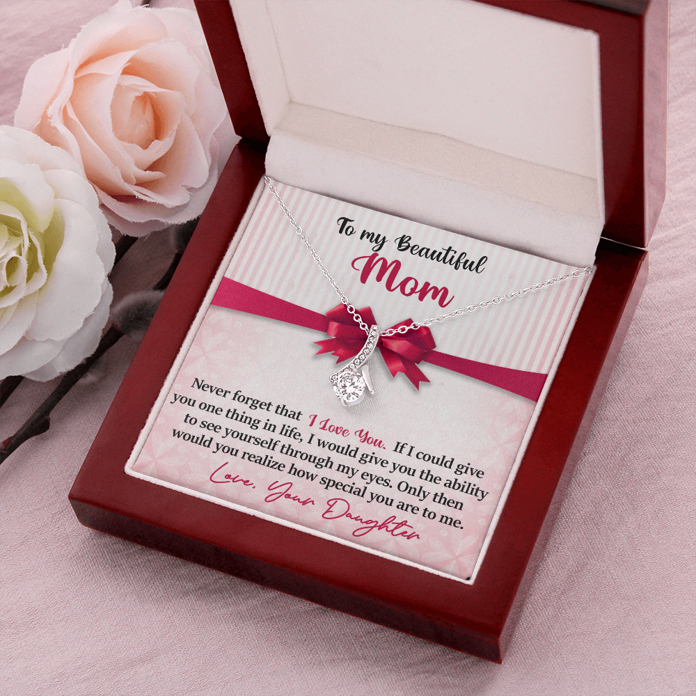 Mom - Never Forget I Love You - Alluring Pendant