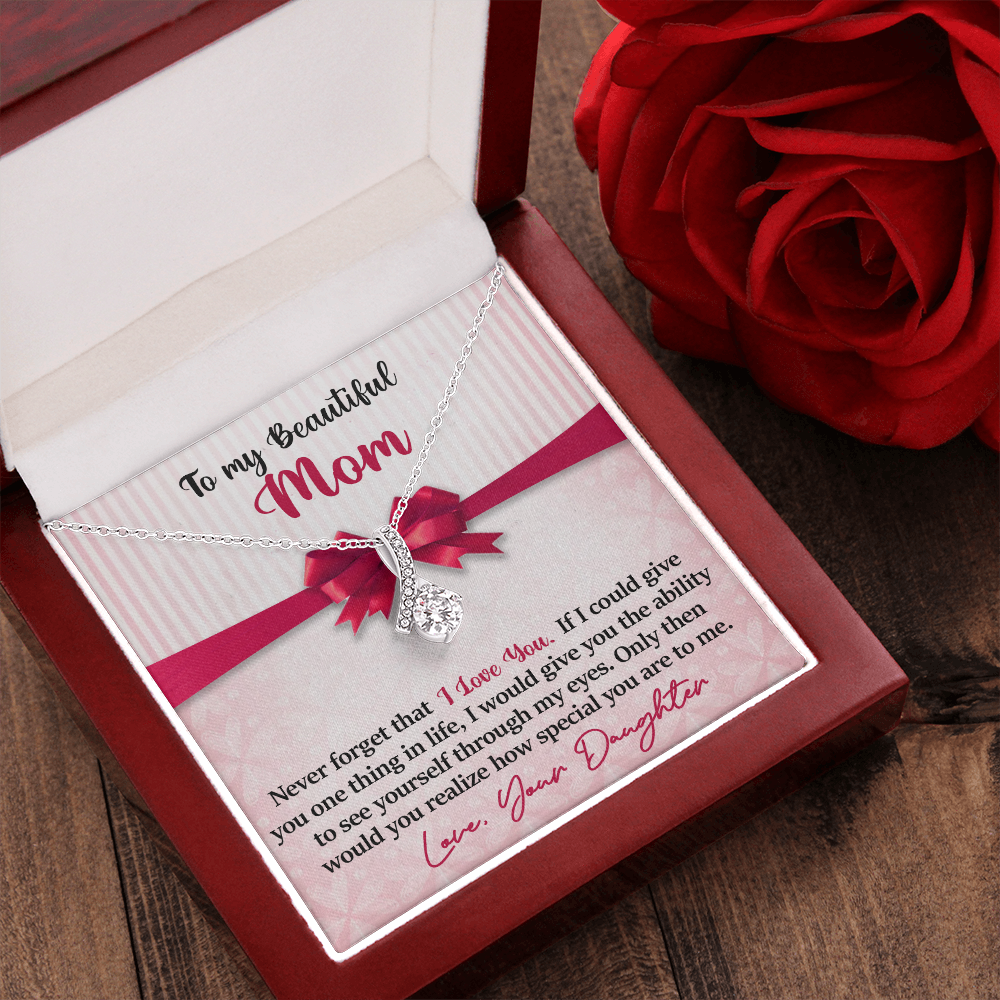 Mom - Never Forget I Love You - Alluring Pendant