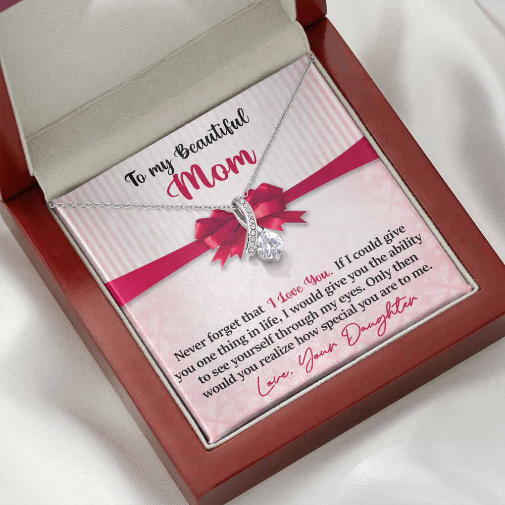 Mom - Never Forget I Love You - Alluring Pendant
