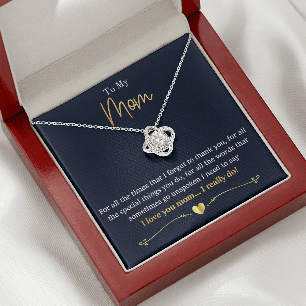 Mom - For All The Times - Love Knot Necklace