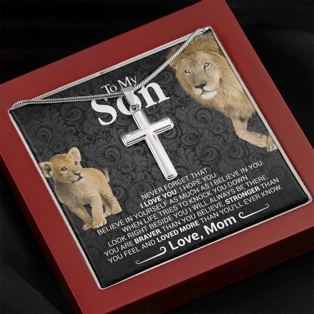 Son - Believe In Yourself - Cross Necklace